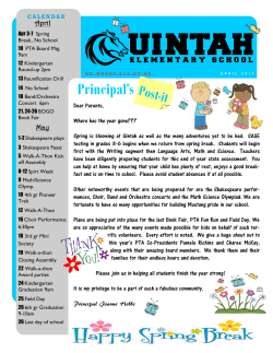 April/May PTA Newsletter 2017