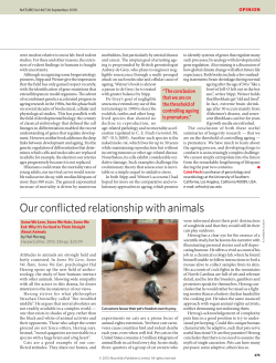 Our conflicted relationship with animals