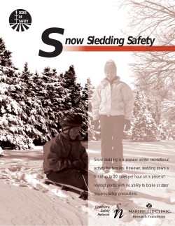 Snow Sledding Safety