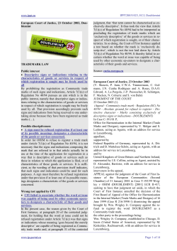 IPPT20031023, ECJ, Doublemint - IP