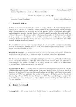 1 Introduction 2 Link Reversal