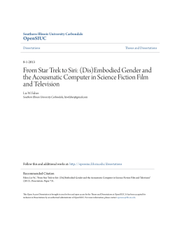 From Star Trek to Siri: (Dis)Embodied Gender and the