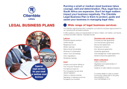 Legal Business Plan Brochure