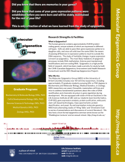 LSIBooklett v.15.indd - Molecular Epigenetics
