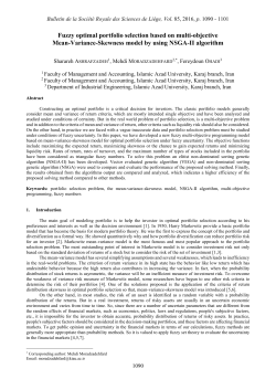 Fuzzy optimal portfolio selection based on multi