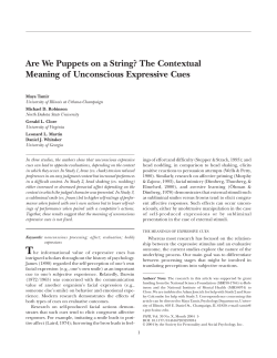 Are We Puppets on a String? The Contextual Meaning of