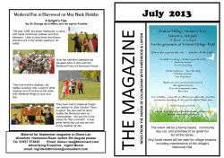 July 2013 - Parish of Collingham with Harewood