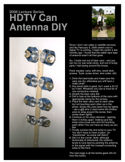 HDTV Can Antenna DIY - Curt`s home on the cyber range