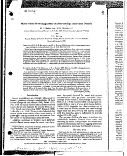 Moose winter browsing patterns on clear