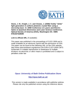 - University of Bath Opus