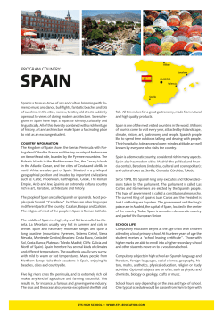 program country - STS Student Travel Schools