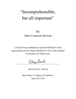 Incomprehensible, but all important