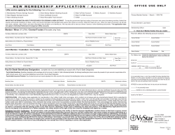 VyStar Membership Application