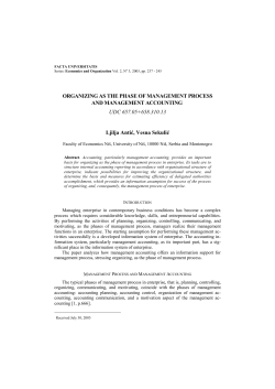 ORGANIZING AS THE PHASE OF
