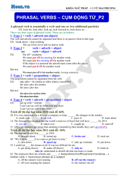 phrasal verbs &ndash; cụm động từ_p2