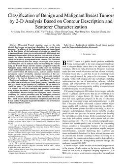 Classification of Benign and Malignant Breast Tumors by 2