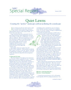05-0080 Quiet Lawns News - Noise Pollution Clearinghouse