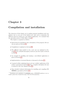 Chapter 3 Compilation and installation