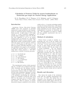 Calculation of Neutron Yields for proton bombardment on Deuterium