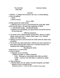 The Cold War - Missouri Valley Schools