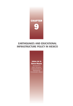 chapter earthquakes and educational infrastructure policy in mexico