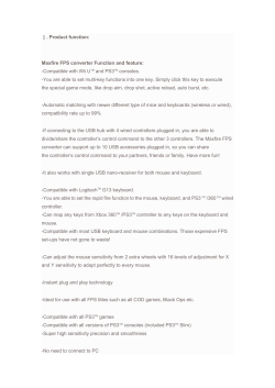 Compatible with Wii UTM and PS3TM consoles.