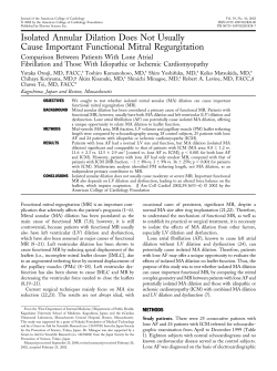 Isolated annular dilation does not usually cause important