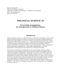 Intro Political Theory Draft