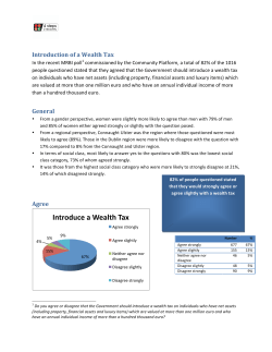Introduce a Wealth Tax