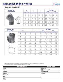 MALLEABLE IRON FITTINGS