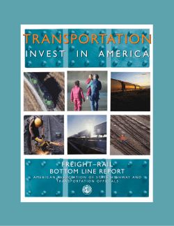 Freight Rail Bottom Line Report