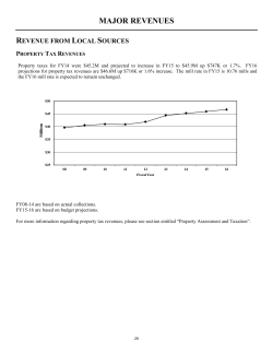 Major Revenue Analysis Word Document