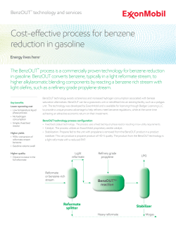 Cost-effective process for benzene reduction in gasoline