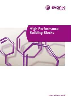 High Performance Building Blocks