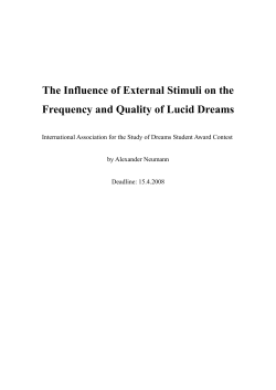 The Influence of External Stimuli on the Frequency