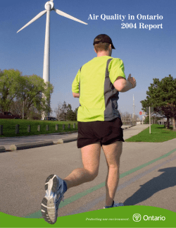 air quality in ontario 2004 report appendix