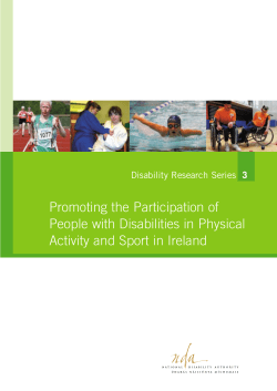 Promoting the Participation of People with Disabilities in Physical