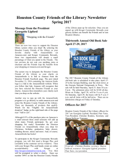 Friends of the Library Spring Newsletter