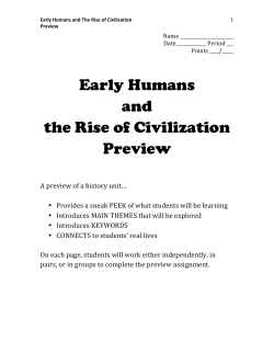 Early Humans and the Rise of Civilization Preview