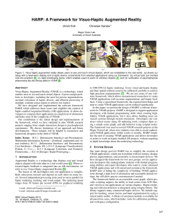 HARP: A Framework for Visuo-Haptic