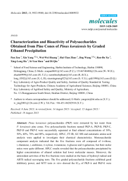 Characterization and Bioactivity of Polysaccharides Obtained from