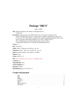 Package `SRCS`
