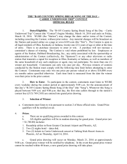 &ldquo;B-105 COUNTRY SPRING BREAK SONG OF THE DAY &ndash; CARRIE