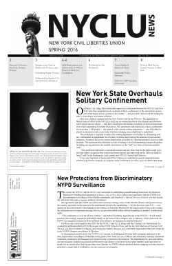 Spring 2016 - New York Civil Liberties Union