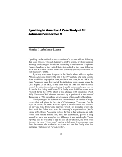 Lynching in America: A Case Study of Ed Johnson