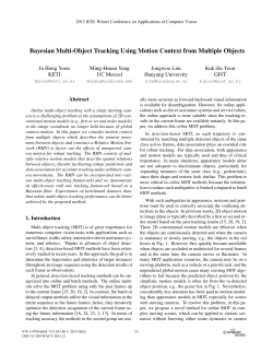 Bayesian Multi-object Tracking Using Motion Context from Multiple
