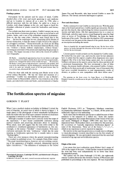 The fortification spectra of migraine