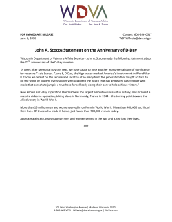 John A. Scocos Statement on the Anniversary of D-Day