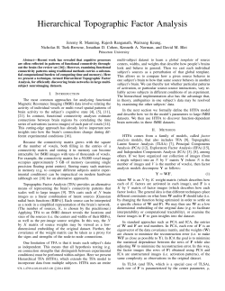 Hierarchical Topographic Factor Analysis