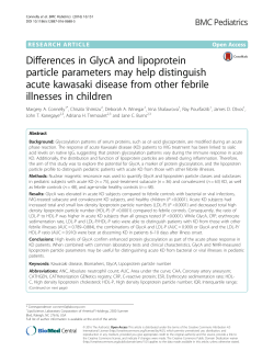Differences in GlycA and lipoprotein particle parameters may help
